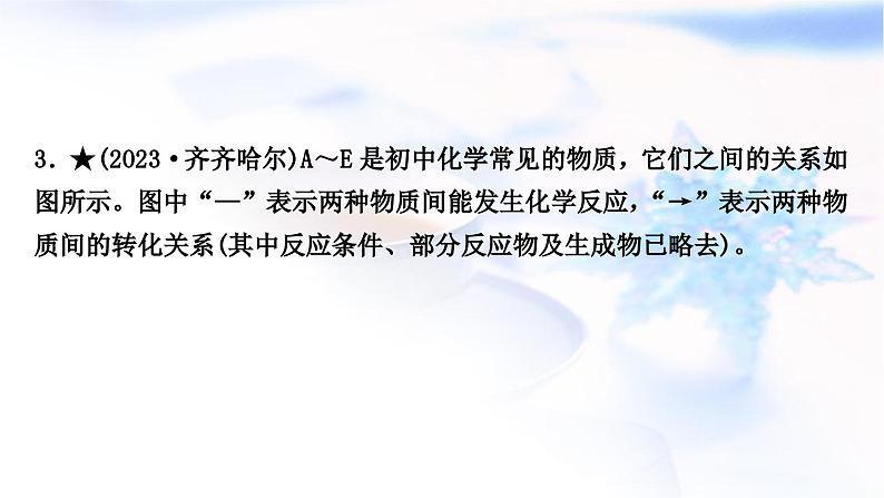 鲁教版中考化学复习题型突破四物质推断题课件05