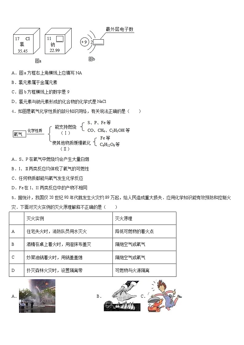 2023-2024学年四川省成都七中学育才学校九上化学期末学业水平测试模拟试题含答案02