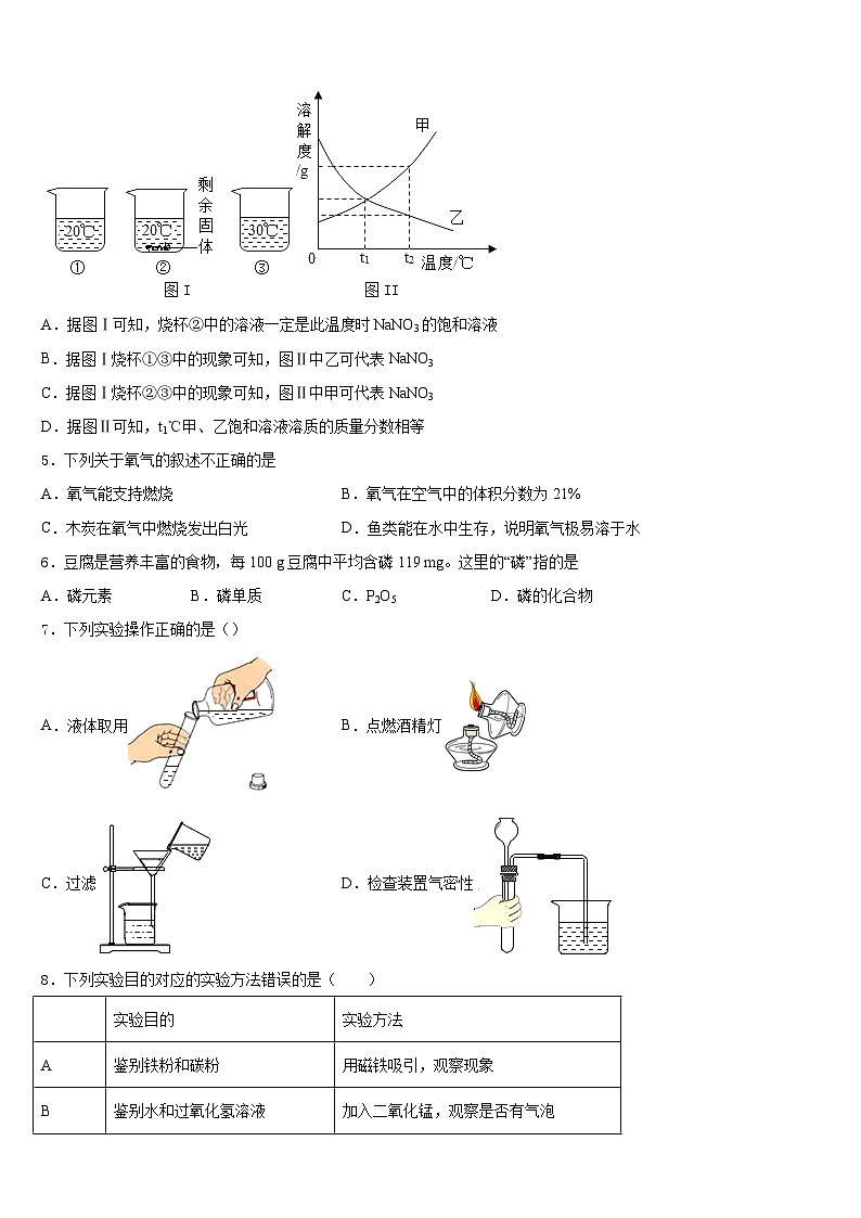 2023-2024学年四川达州新世纪学校化学九年级第一学期期末学业水平测试试题含答案第2页