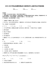 2023-2024学年山东省泰安泰山区七校联考化学九上期末学业水平测试试题含答案