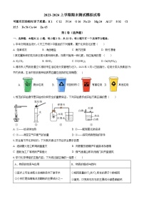 山东省潍坊市潍城区2023-2024学年九年级上学期期末测试化学模拟试卷（1-11单元）