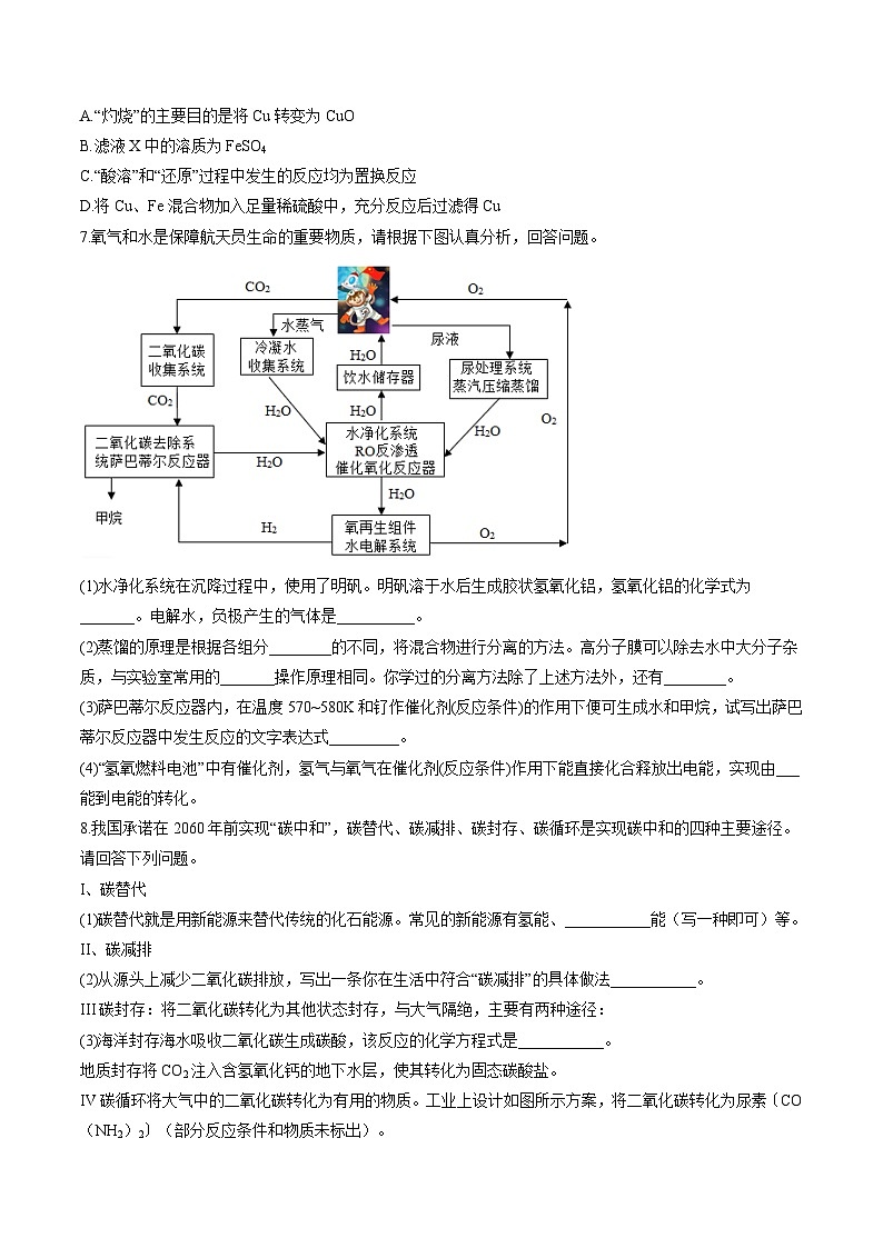 专项12 流程图-2023年中考化学二轮复习核心考点专项提优拓展训练（原卷版） 第3页
