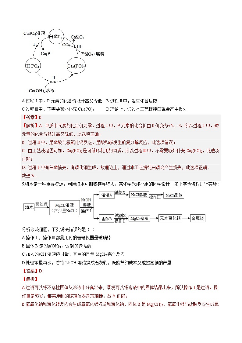 专项12 流程图-2023年中考化学二轮复习核心考点专项提优拓展训练（解析版）第3页