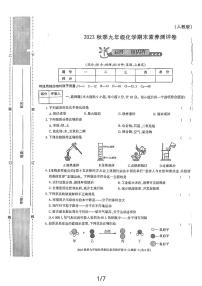 陕西省咸阳市乾县阳峪初中2023-2024学年九年级上学期化学期末素养测评卷