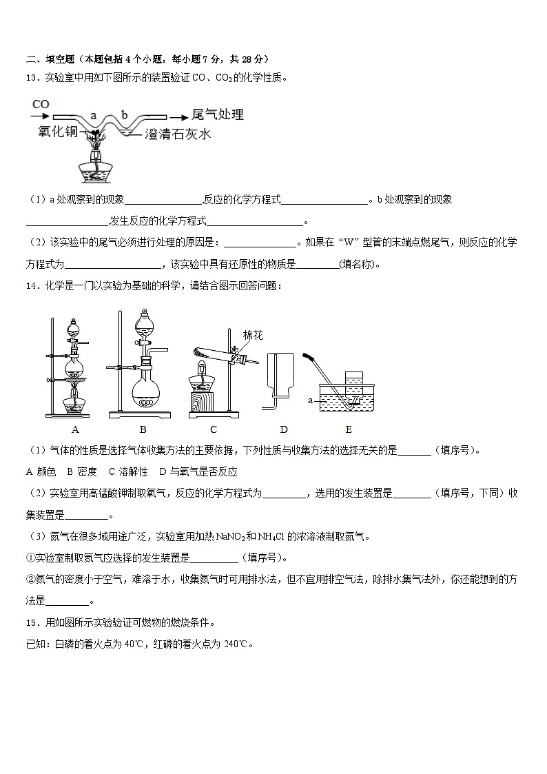 2023-2024学年江苏省江阴市澄西片九年级化学第一学期期末调研模拟试题含答案第3页