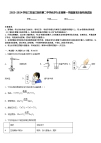 2023-2024学年江苏省江阴市第二中学化学九年级第一学期期末达标检测试题含答案