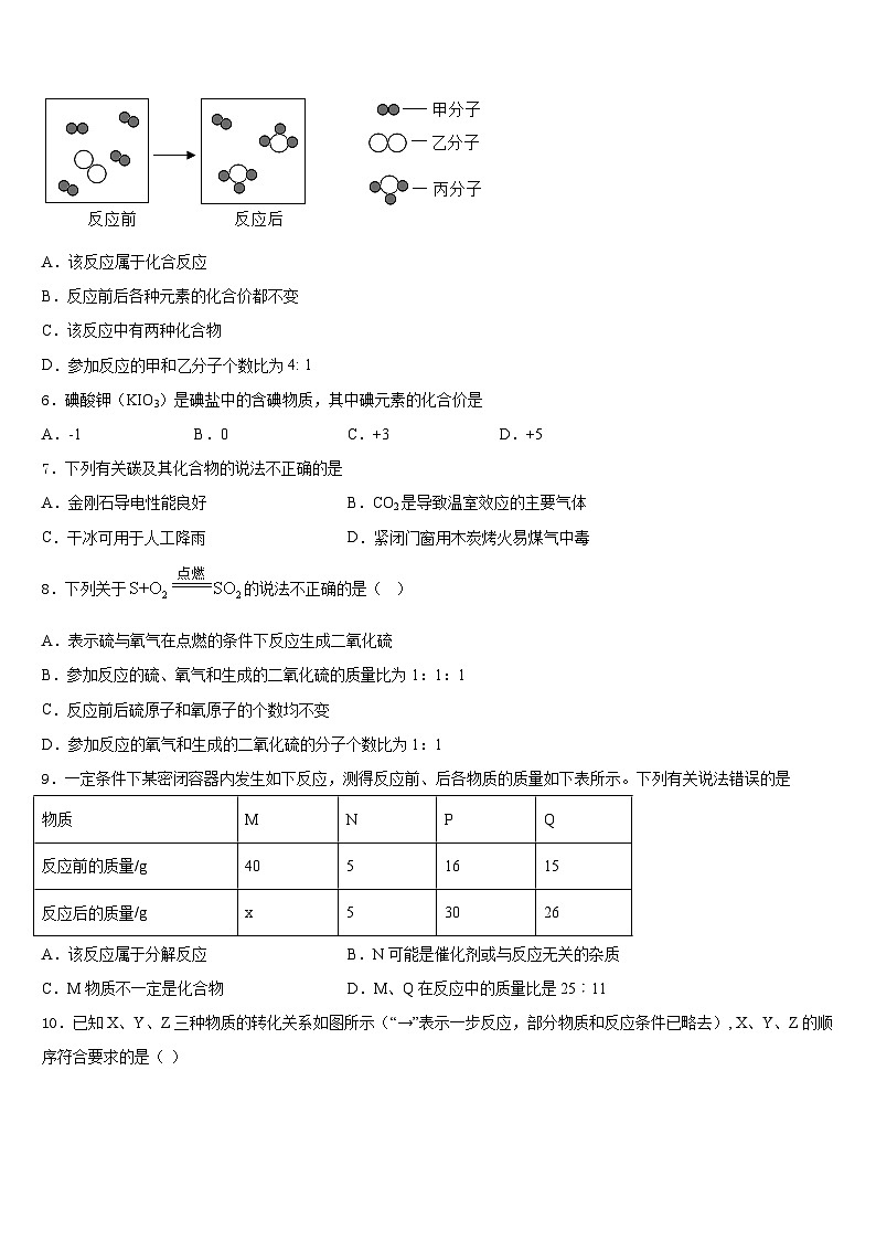 2023-2024学年江苏省无锡市金星中学九年级化学第一学期期末综合测试试题含答案第2页
