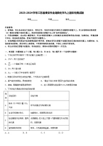 2023-2024学年江苏省淮安市金湖县化学九上期末经典试题含答案