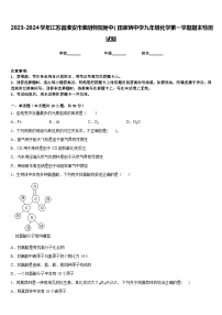 2023-2024学年江苏省淮安市淮阴师院附中（田家炳中学九年级化学第一学期期末检测试题含答案