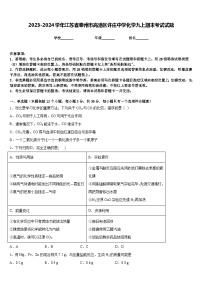 2023-2024学年江苏省泰州市高港区许庄中学化学九上期末考试试题含答案