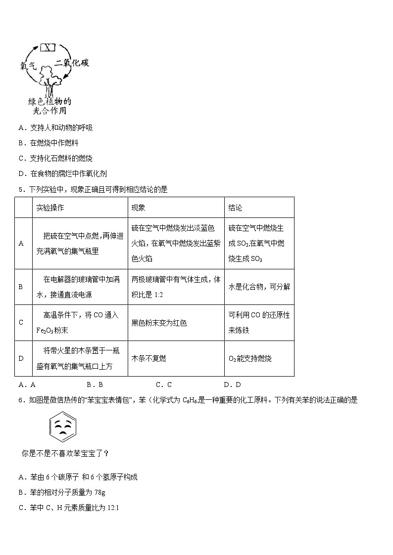 2023-2024学年江苏省盐城市东台市七校化学九上期末教学质量检测试题含答案第2页