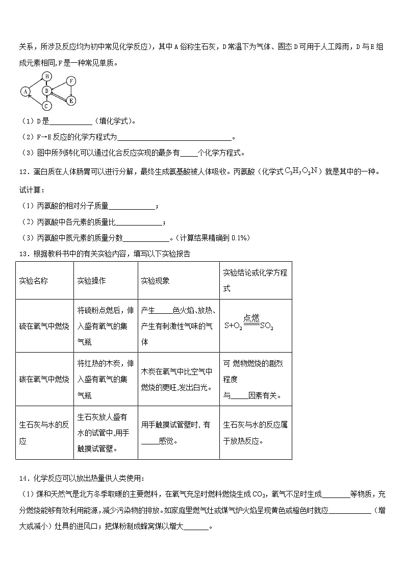 2023-2024学年江苏省苏州市新草桥中学化学九上期末经典模拟试题含答案03