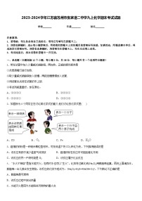 2023-2024学年江苏省苏州市张家港二中学九上化学期末考试试题含答案