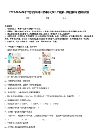 2023-2024学年江苏省苏州市长桥中学化学九年级第一学期期末考试模拟试题含答案