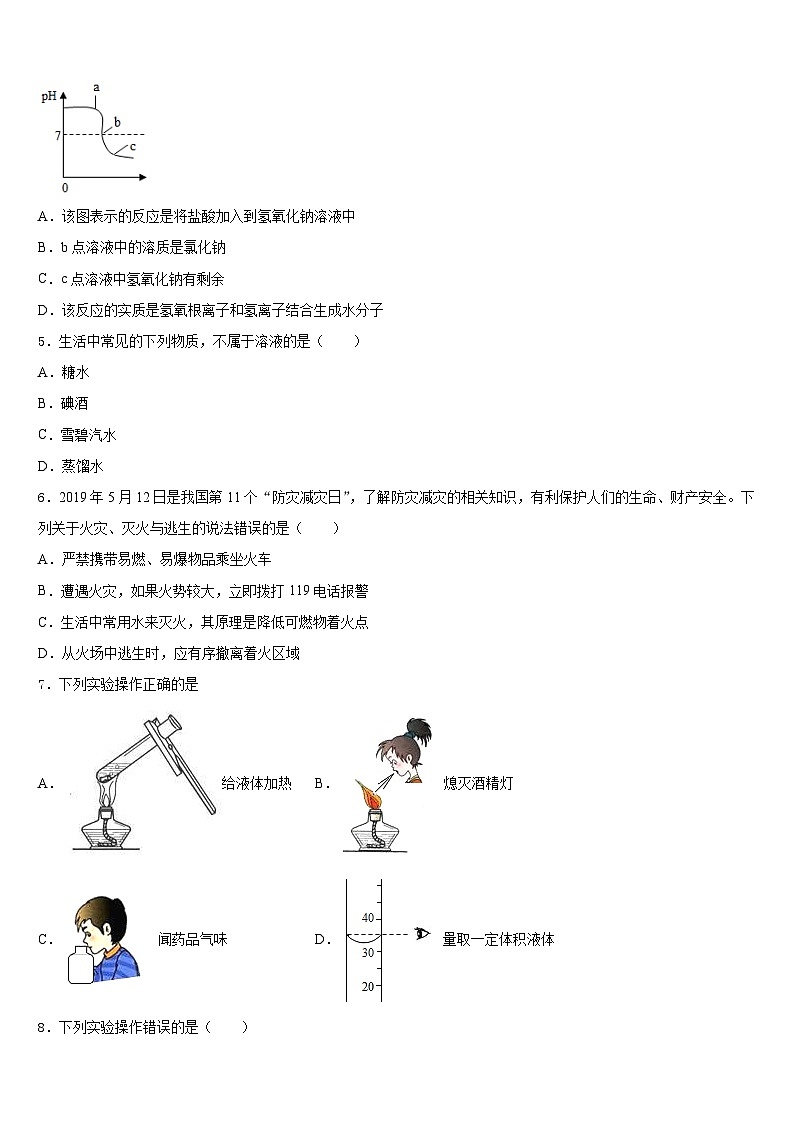 2023-2024学年江西南昌市心远中学度九年级化学第一学期期末经典模拟试题含答案第2页