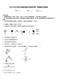 2023-2024学年江西省分宜县九年级化学第一学期期末考试试题含答案