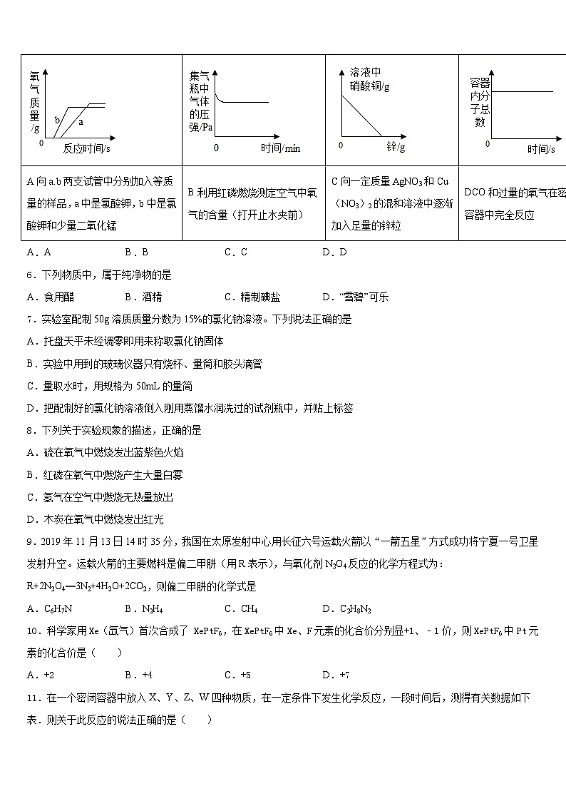 2023-2024学年江西省景德镇市化学九上期末教学质量检测试题含答案第2页