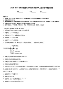 2023-2024学年江西省九江市彭泽县化学九上期末统考模拟试题含答案