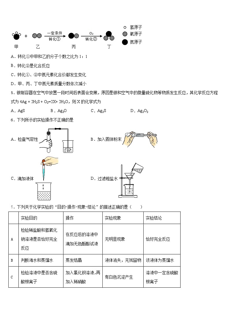 2023-2024学年江西省南昌市心远中学九年级化学第一学期期末联考模拟试题含答案第2页