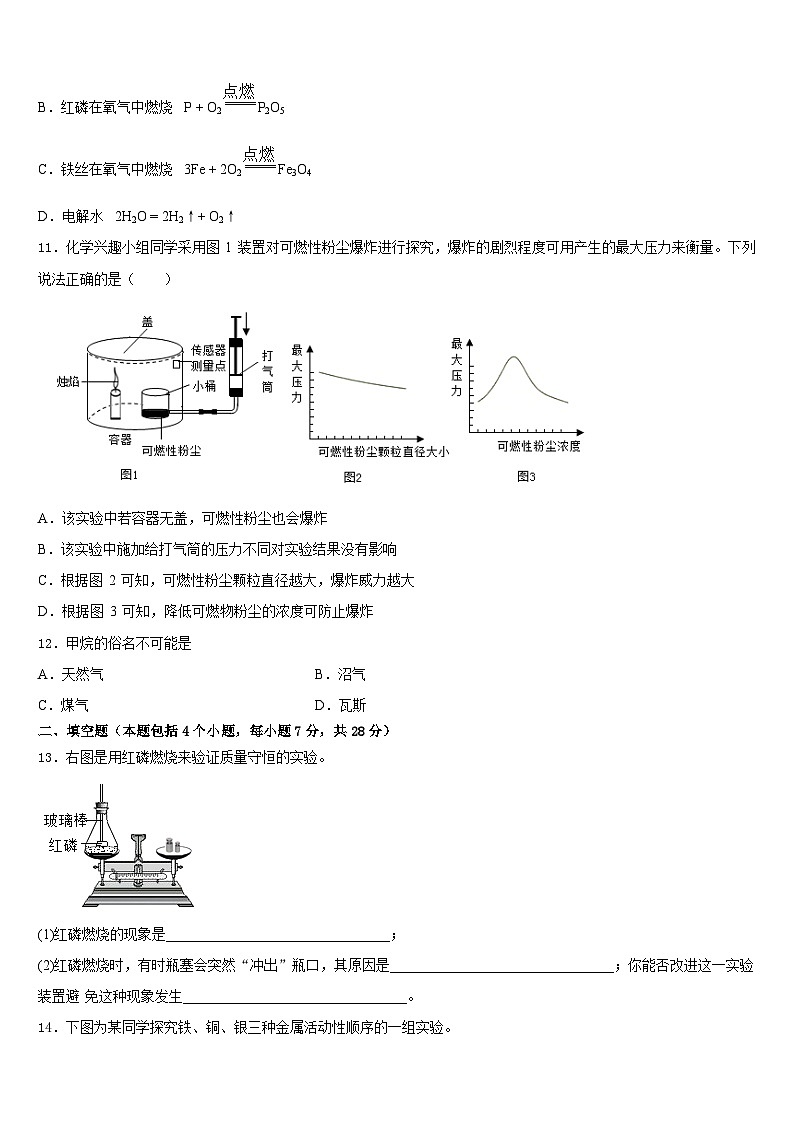 2023-2024学年江西省宜春实验中学九年级化学第一学期期末经典试题含答案第3页