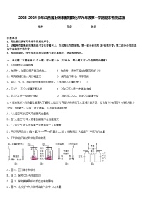 2023-2024学年江西省上饶市鄱阳县化学九年级第一学期期末检测试题含答案