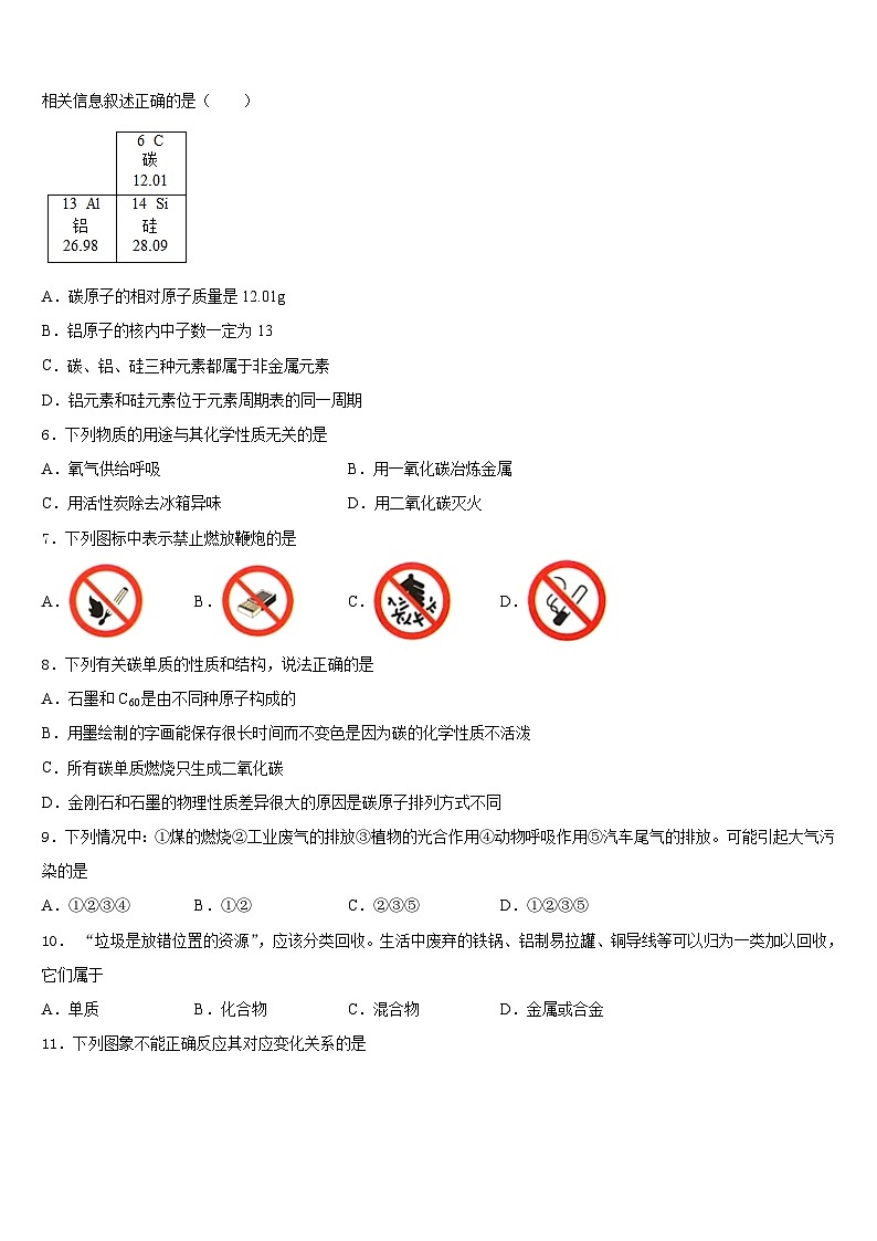 2023-2024学年河北省沧州市黄骅市九年级化学第一学期期末经典试题含答案第2页