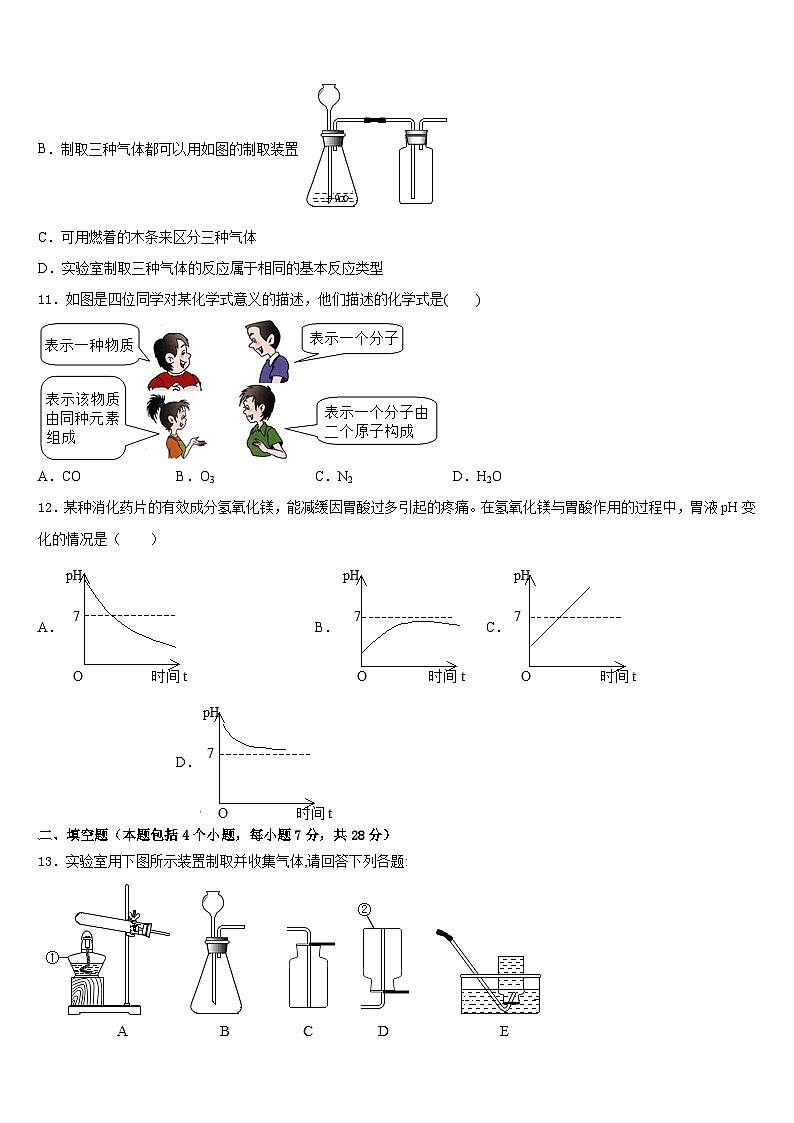 2023-2024学年河北省衡水市故城聚龙中学九上化学期末学业质量监测试题含答案第3页