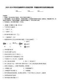 2023-2024学年河北省黄骅市九年级化学第一学期期末教学质量检测模拟试题含答案