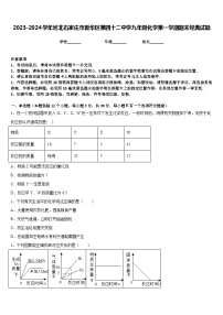 2023-2024学年河北石家庄市新华区第四十二中学九年级化学第一学期期末经典试题含答案