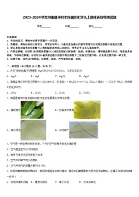 2023-2024学年河南省开封市东南区化学九上期末达标检测试题含答案