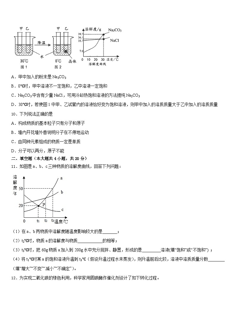 2023-2024学年河南省平顶山汝州市化学九年级第一学期期末复习检测试题含答案第3页
