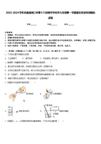 2023-2024学年河南省周口市第十八初级中学化学九年级第一学期期末质量检测模拟试题含答案