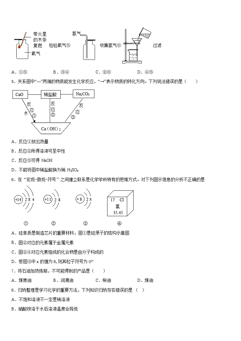 2023-2024学年河南省获嘉县化学九年级第一学期期末综合测试模拟试题含答案第2页