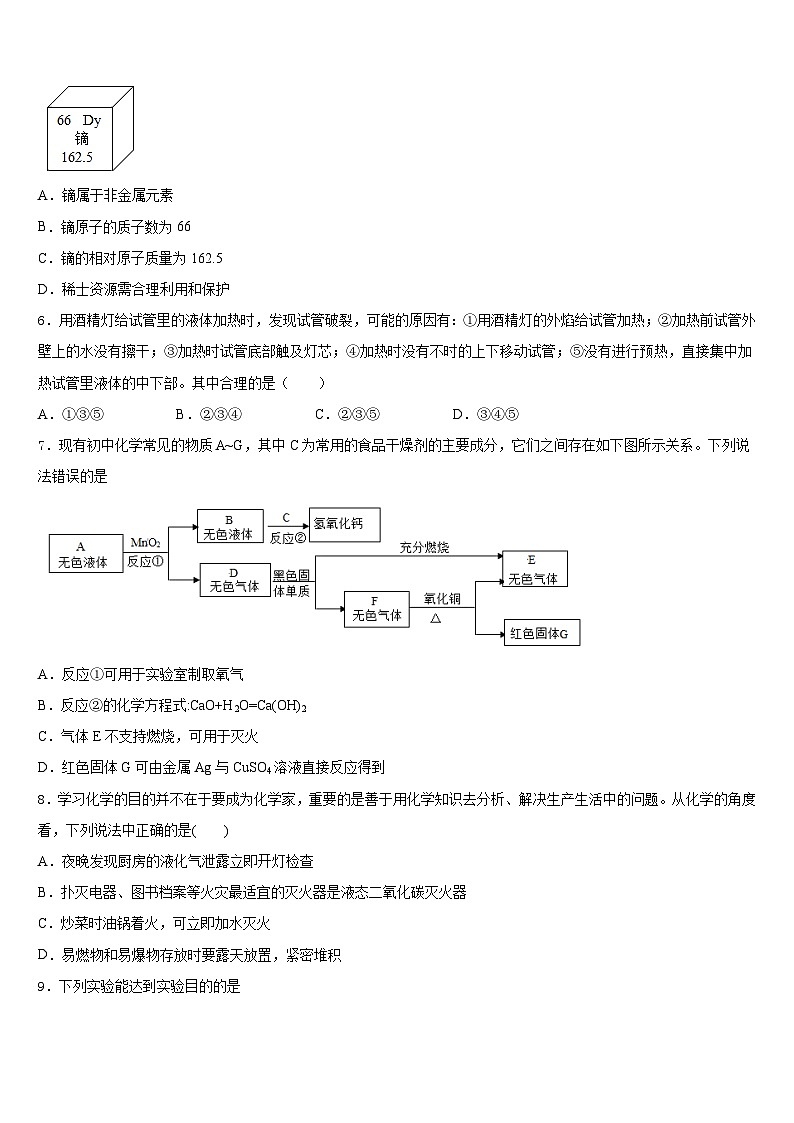2023-2024学年河南省焦作市温县化学九年级第一学期期末教学质量检测模拟试题含答案第2页