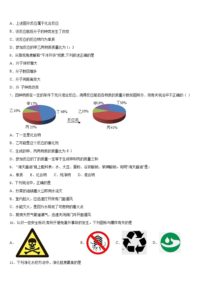 2023-2024学年河南省洛阳市涧西区东方二中学化学九上期末教学质量检测模拟试题含答案02