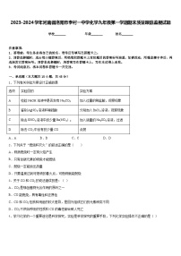 2023-2024学年河南省洛阳市李村一中学化学九年级第一学期期末质量跟踪监视试题含答案