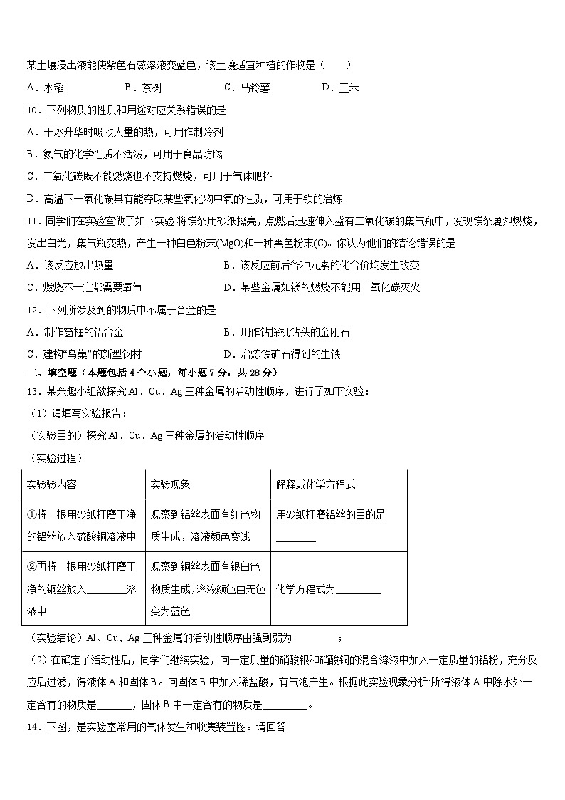 2023-2024学年河南省洛阳市外国语学校九上化学期末质量检测试题含答案第3页