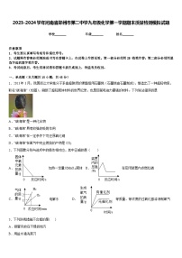 2023-2024学年河南省郑州市第二中学九年级化学第一学期期末质量检测模拟试题含答案