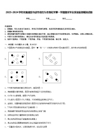 2023-2024学年河南省驻马店市名校九年级化学第一学期期末学业质量监测模拟试题含答案