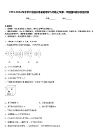 2023-2024学年浙江省杭州市采荷中学九年级化学第一学期期末达标检测试题含答案