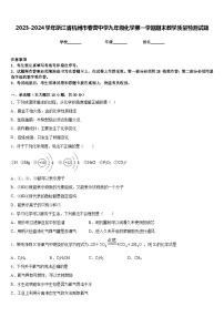 2023-2024学年浙江省杭州市春蕾中学九年级化学第一学期期末教学质量检测试题含答案