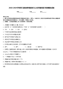 2023-2024学年浙江省杭州市临安区九上化学期末复习检测模拟试题含答案