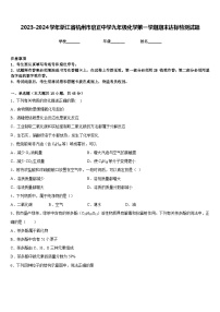 2023-2024学年浙江省杭州市启正中学九年级化学第一学期期末达标检测试题含答案