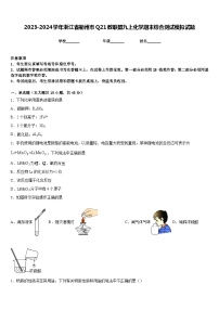 2023-2024学年浙江省衢州市Q21教联盟九上化学期末综合测试模拟试题含答案