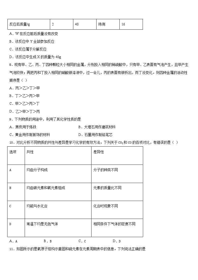 2023-2024学年浙江省温州市瑞安市四校联考九上化学期末质量跟踪监视模拟试题含答案第2页