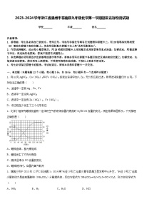 2023-2024学年浙江省温州市苍南县九年级化学第一学期期末达标检测试题含答案