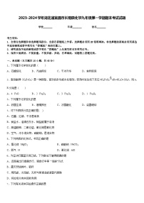 2023-2024学年湖北省宜昌市长阳县化学九年级第一学期期末考试试题含答案