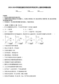 2023-2024学年湖北省武汉市武汉外学校化学九上期末统考模拟试题含答案