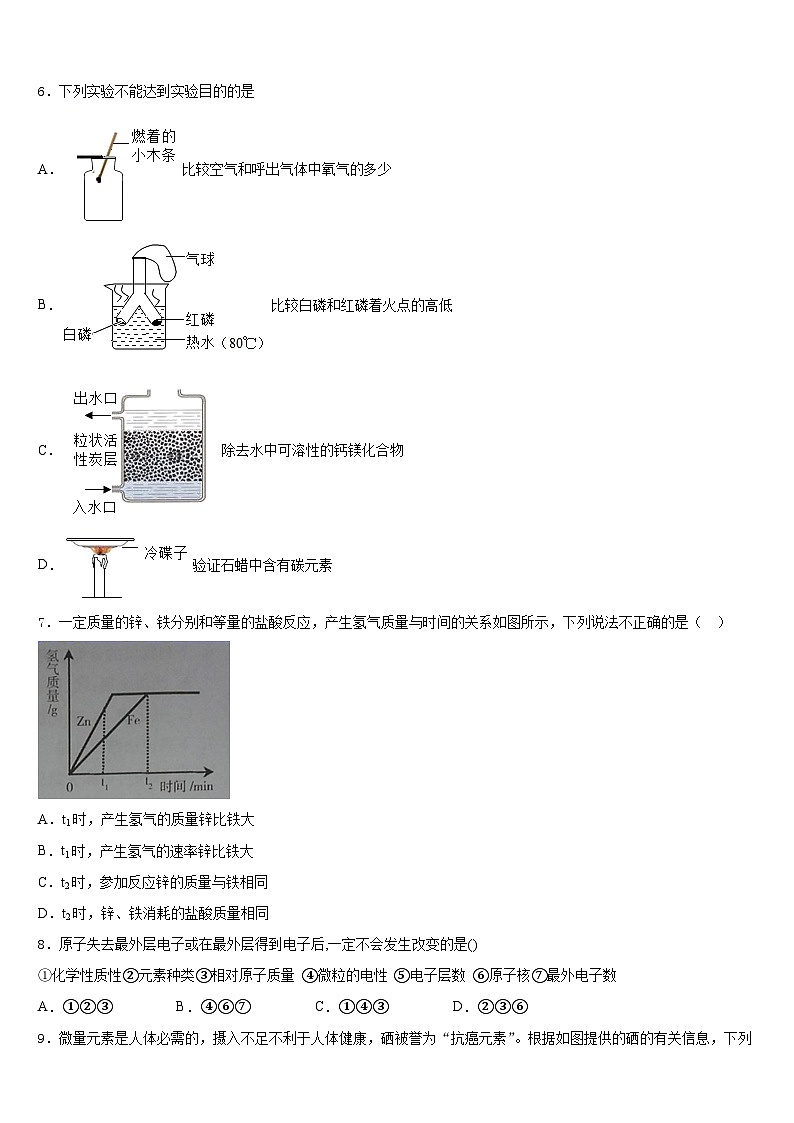 2023-2024学年湖北省黄冈市麻城市九上化学期末考试模拟试题含答案第2页
