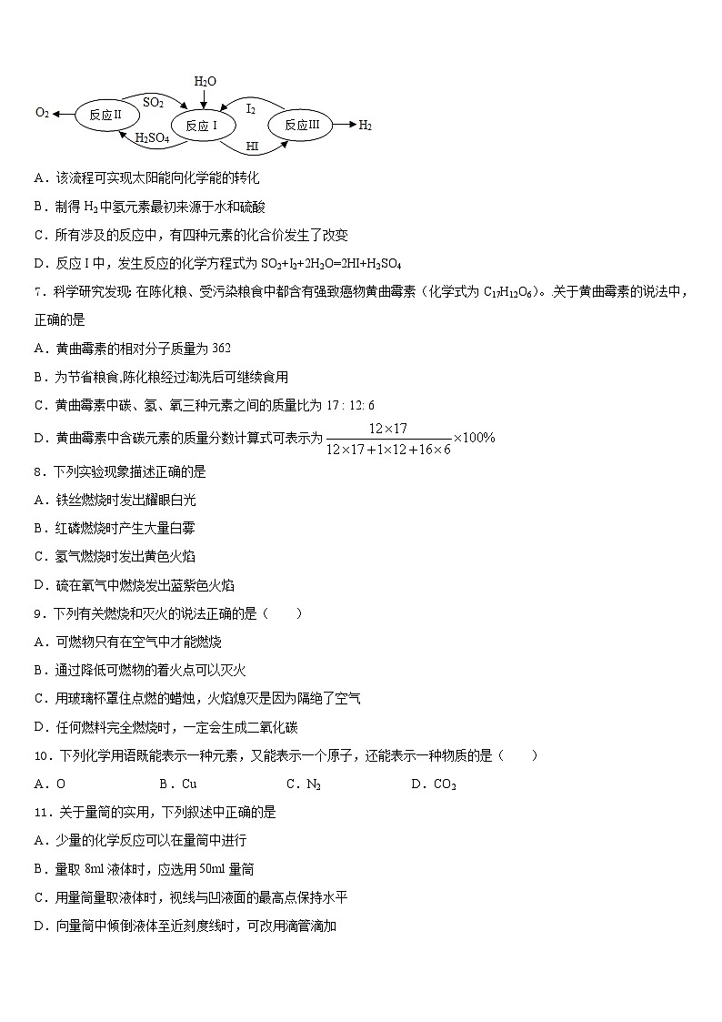 2023-2024学年湖南张家界五道水镇中学九上化学期末质量跟踪监视试题含答案第2页